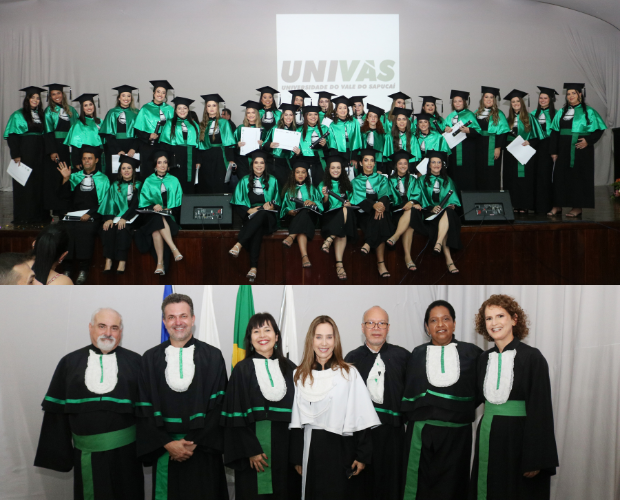 Colao de Grau do Curso de Enfermagem da Univs  realizada em clima de muita emoo